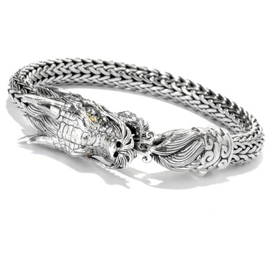 Buy Men's Stainless Steel Viking Celtic Dragon Head Bracelet,Nordic Dragon  Link Curb Chain Cuff Bangle Pagan Amulet Vintage Jewelry Online at  desertcartINDIA